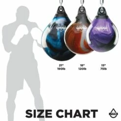 Aqua Punching Bag 15" - Purple Crush 75lbs -FightGearPro Sales Store aqua punching bag 15 purple crush 75lbs 6 7651 dv p