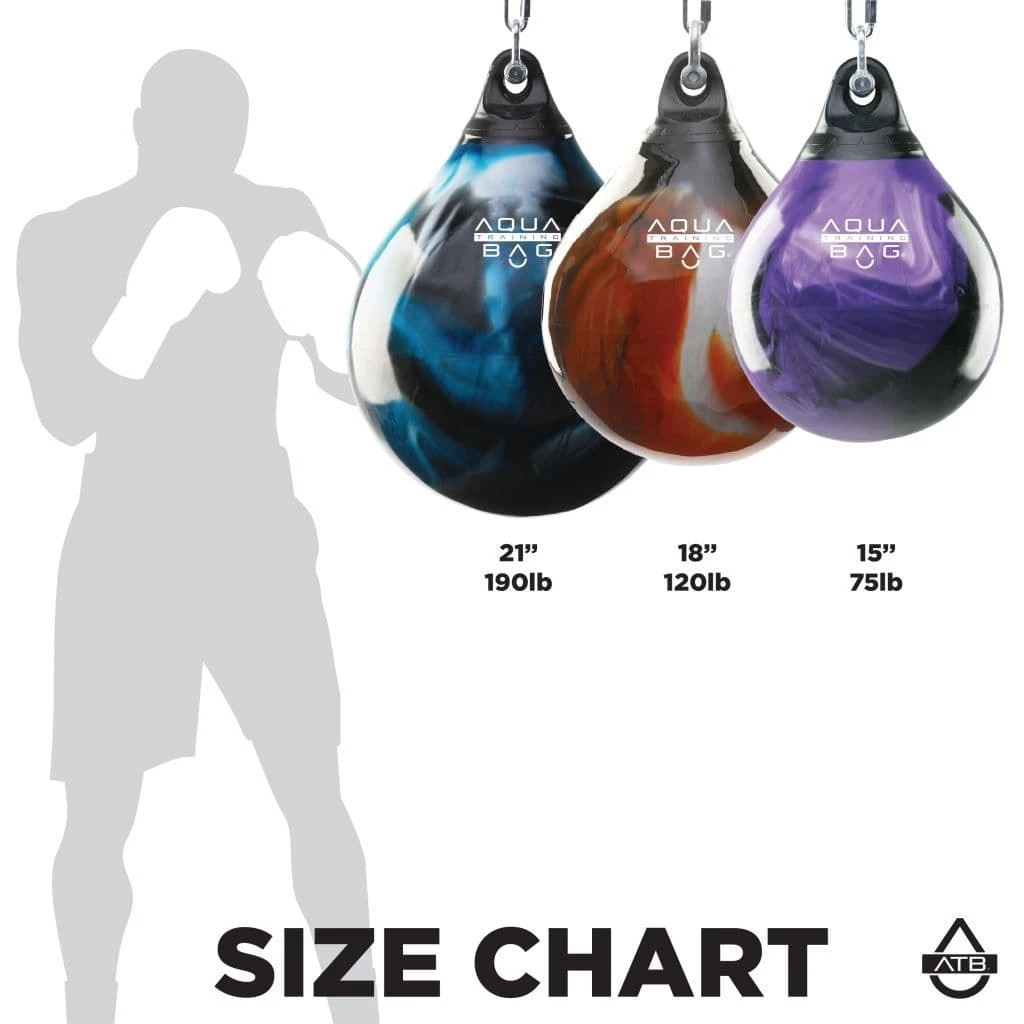 Aqua Punching Bag 18" - Fireball Orange 120lbs 8 Aqua Punching Bag 18" - Fireball Orange 120lbs - Image 6