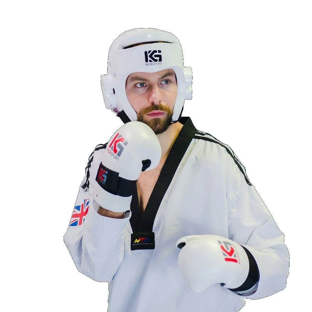 Kicksport Dipped Foam Head Guard Blue 6 Kicksport Dipped Foam Head Guard Blue - Image 4