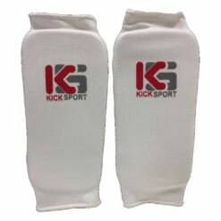 Kicksport Elasticated Shin Guards White