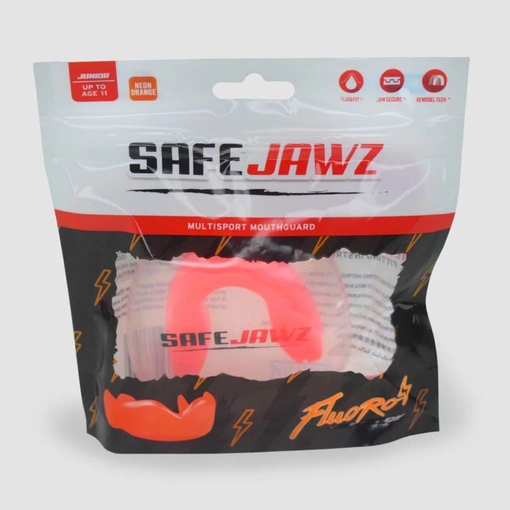 SafeJawz Intro Mouth Guard Fluro Orange 6 SafeJawz Intro Mouth Guard Fluro Orange - Image 4