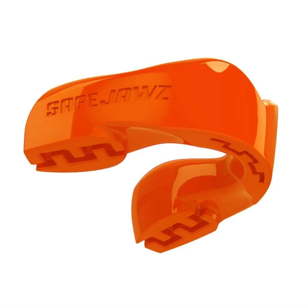 SafeJawz Intro Mouth Guard Fluro Orange 3 SafeJawz Intro Mouth Guard Fluro Orange