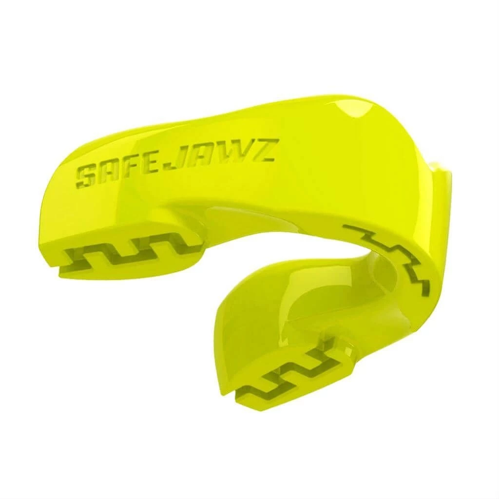 SafeJawz Intro Mouth Guard Fluro Yellow 3 SafeJawz Intro Mouth Guard Fluro Yellow