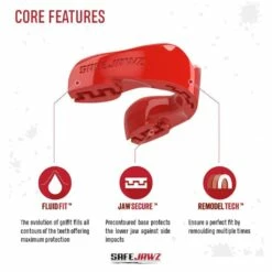 SafeJawz Intro Mouth Guard Red -FightGearPro Sales Store safejawz intro mouth guard red 2 8418 p