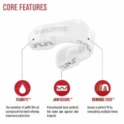 SafeJawz Intro Mouth Guard White -FightGearPro Sales Store safejawz intro mouth guard white 2 8430 p
