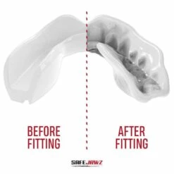 SafeJawz Intro Mouth Guard White -FightGearPro Sales Store safejawz intro mouth guard white 3 8430 p