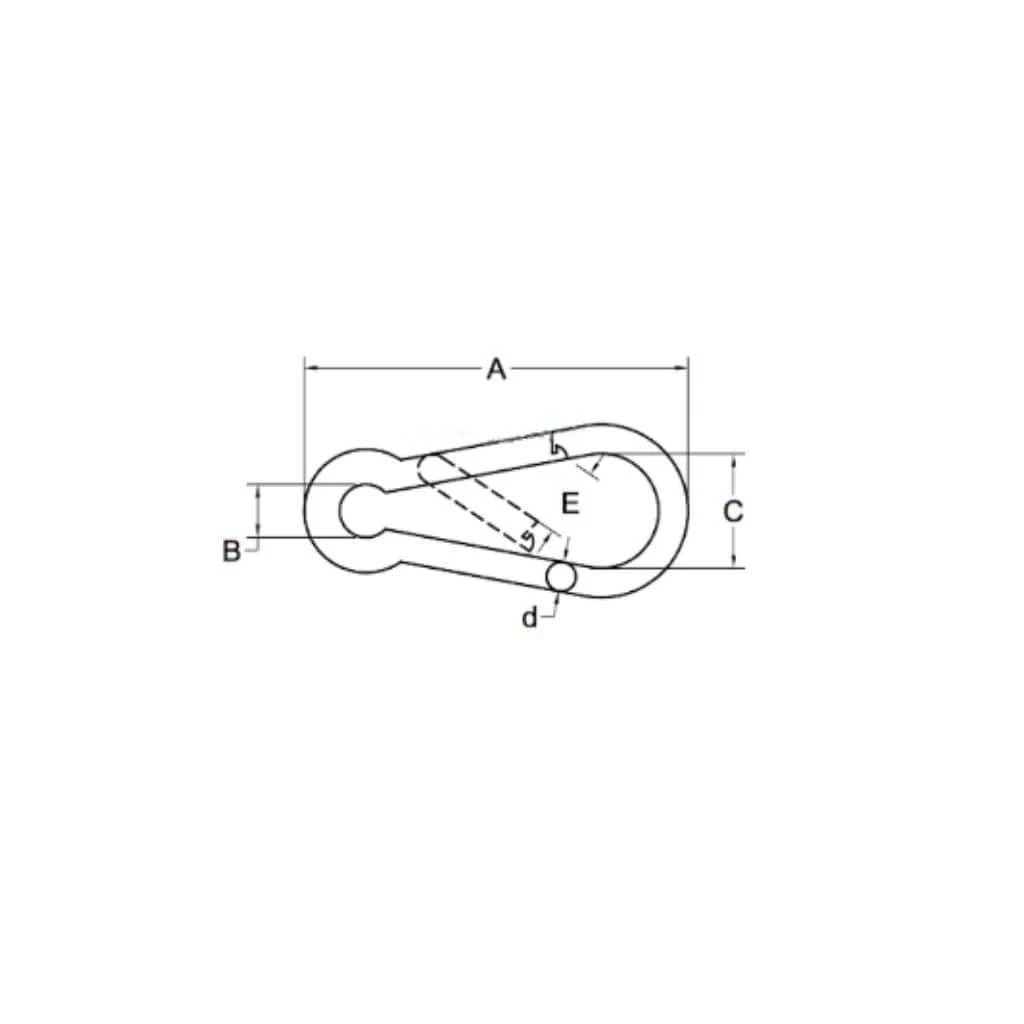 Reflex Screw Locking Snap Hook 8mm 4 Reflex Screw Locking Snap Hook 8mm - Image 2