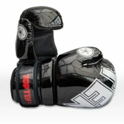 TOP TEN Glossy Block Pointfighter Gloves Black/White