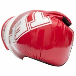 TOP TEN Glossy Block Pointfighter Gloves Red/White -FightGearPro Sales Store top ten glossy block pointfighter gloves red white 2 4445 p