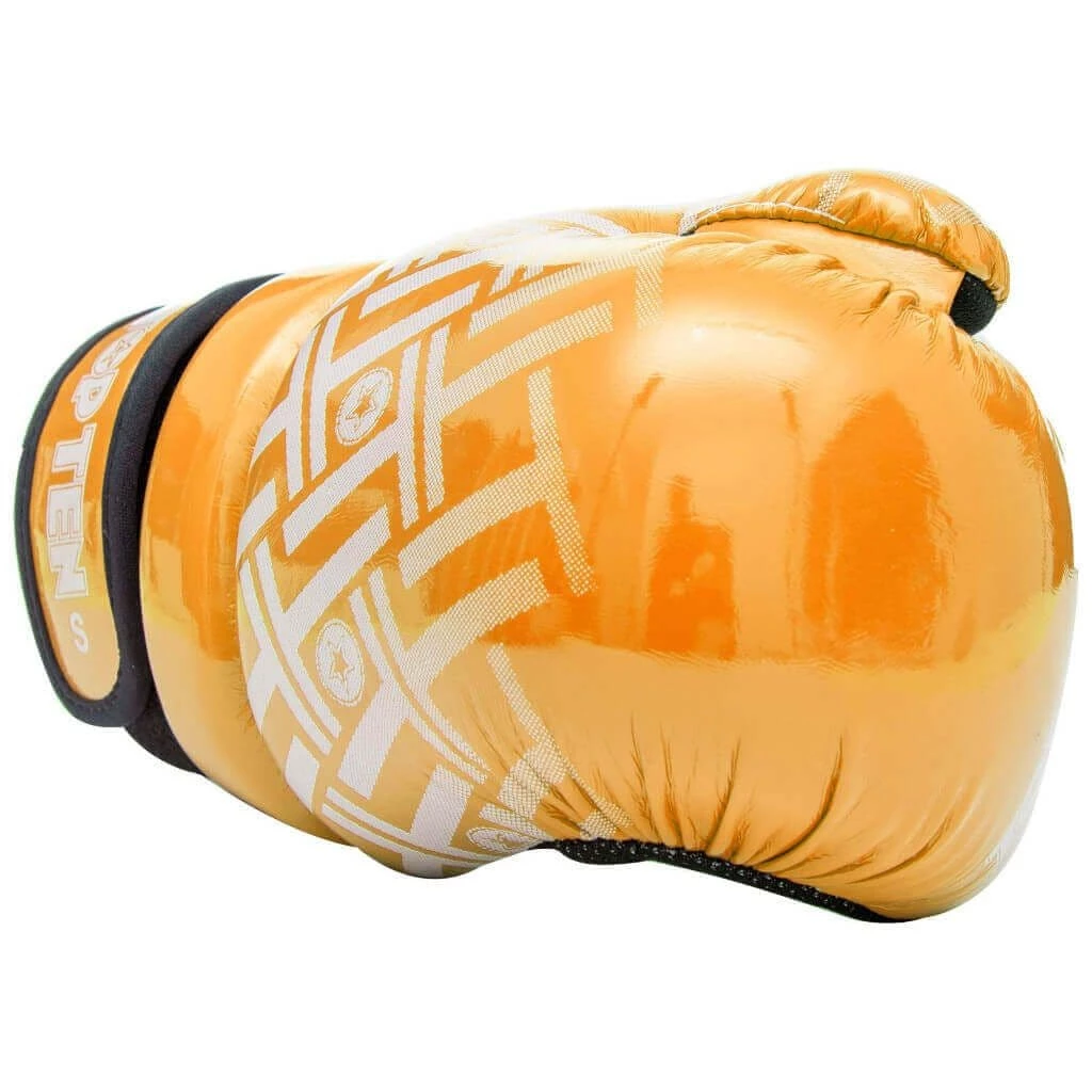 TOP TEN Glossy Block PRISM Pointfighter Gloves Yellow 4 TOP TEN Glossy Block PRISM Pointfighter Gloves Yellow - Image 2