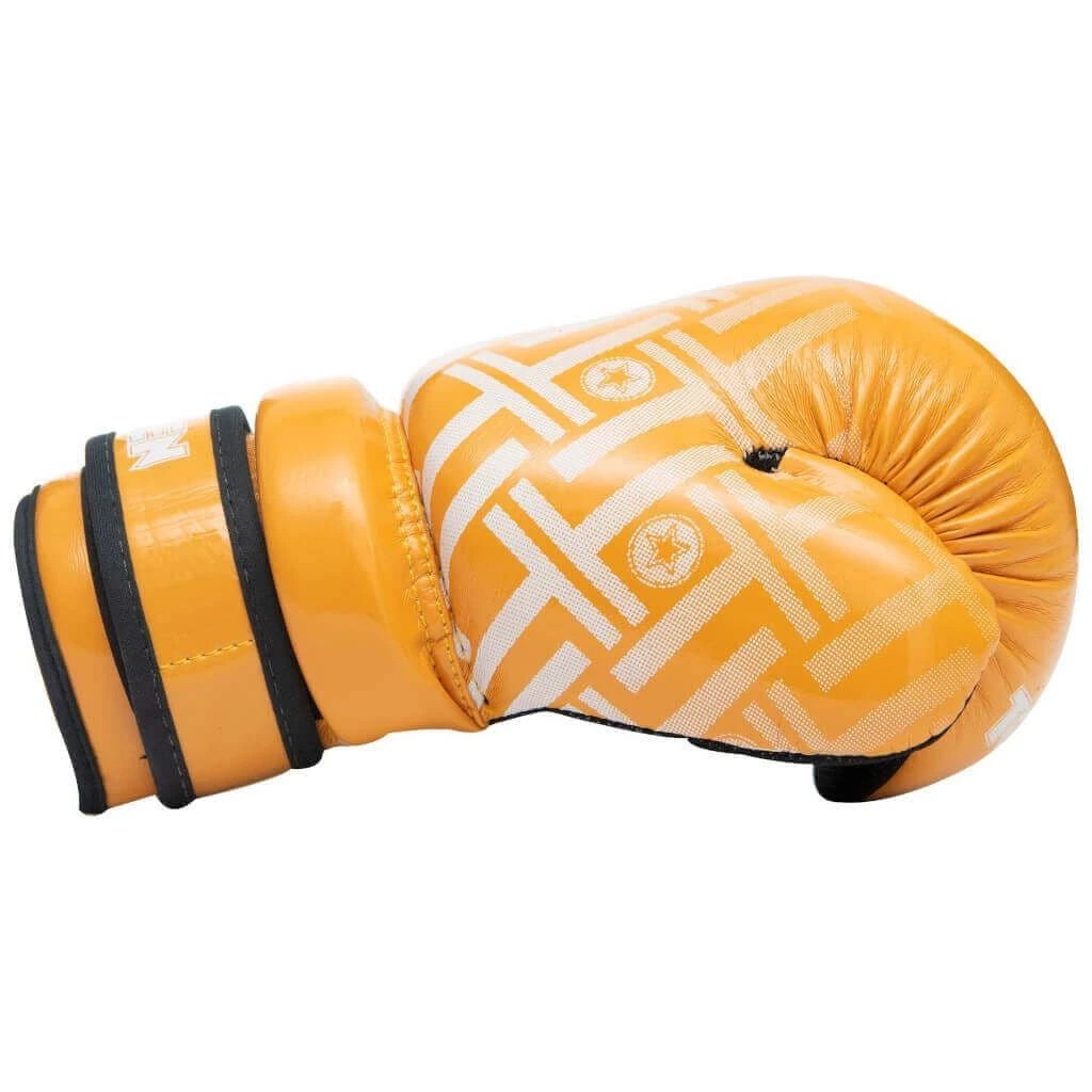 TOP TEN Glossy Block PRISM Pointfighter Gloves Yellow 5 TOP TEN Glossy Block PRISM Pointfighter Gloves Yellow - Image 3