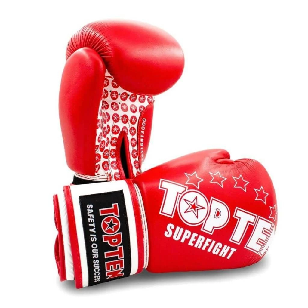 TOP TEN Superfight 3000 Boxing Gloves Red 10oz 3 TOP TEN Superfight 3000 Boxing Gloves Red 10oz